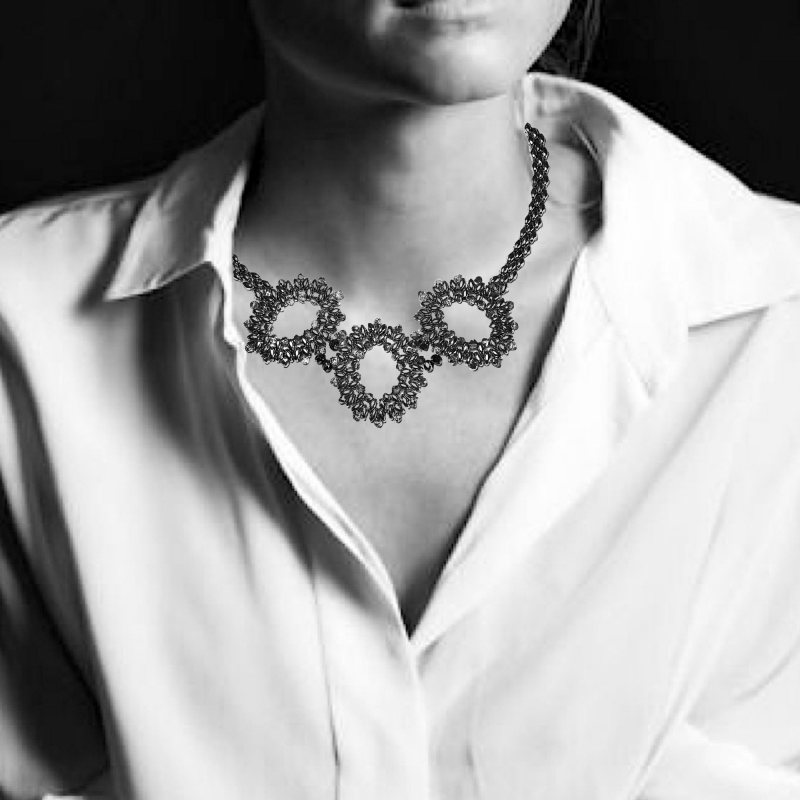 Tutorial Silver Crystal Necklace Carla Bronzini Art